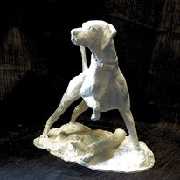 Sheila Uva canine portrait sculpture