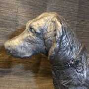 Sheila Uva dog portrait bronze or resin